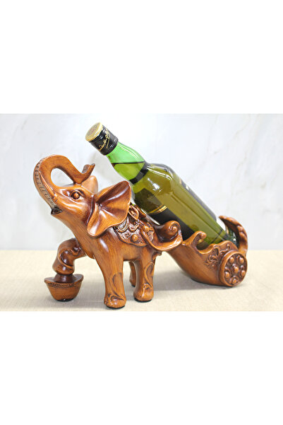 URZ GRUP Polyester Elephant Figure Wine Rack