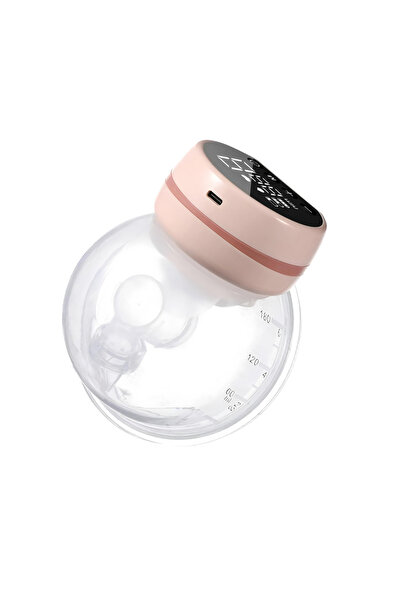 Choice مضخة ثدي كهربائية محمولة قابلة لإعادة الشحن باللون الوردي، مزودة بجامع...