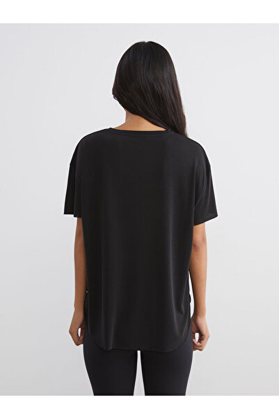 LC Waikiki Sparkling Choices from Shining Store | Crew Neck Modal Blend Women's Sports T-Shirt