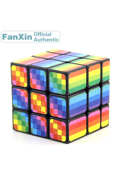 Choice [Picube] FanXin Rainbow Color Mirror 3x3x3 Magic Cube 3x3 Professional...