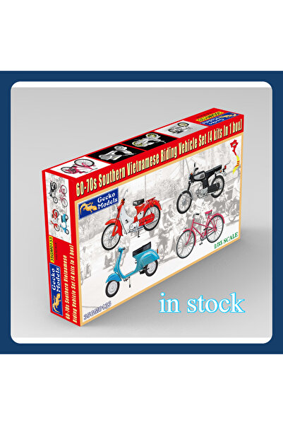 Choice مجموعة مركبة ريترو من البلاستيك من جيكو، دراجة لعبة 35GM0133، 1/35، دراجة ركوب جنوب فيتنام من 60 إلى 70...
