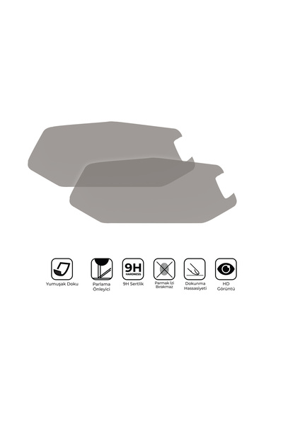 GP KOMPOZİT Hero X-Pulse 200 2023 Uyumlu Motosiklet Ekran Koruyucu Şeffaf