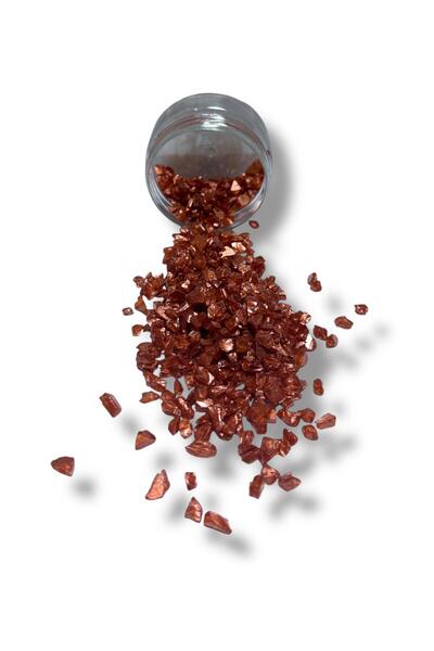 stonechem Epoksi Çalışmalarınız İçin Parlak Cam Kırıkları 4-8 mm BAKIR 100 gr