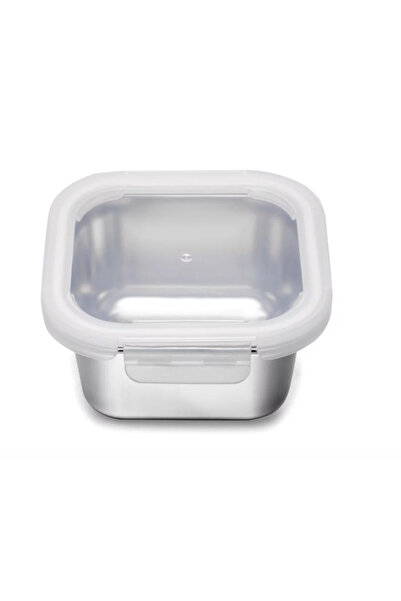 ORIAN صندوق غداء مربع من الفولاذ المقاوم للصدأ سعة 640 مل