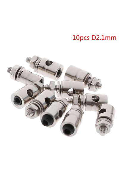 Choice 10 قطع D2.1 مم 10 قطع RC طائرة قارب قضيب دفع وصلة سدادة موصلات سيرفو ق...