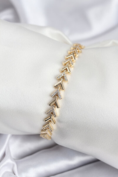 Twin Store Brass Vip Series Gold Zircon Stone Fish Scale Model Women's Bracelet