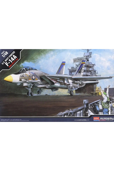 Choice مجموعة نموذج بلاستيكي للطائرة F-14A Tomcat بمقياس 1/48 من أكاديمي 12253