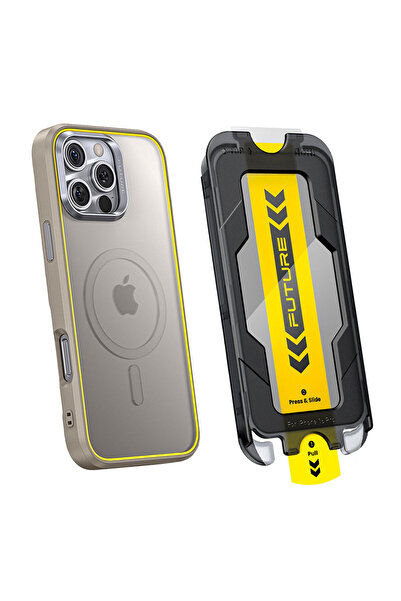 Aohi The Future Iphone 16 Pro Kılıfı Desert Titanium, Tam Kaplayan Kırılmaz T...