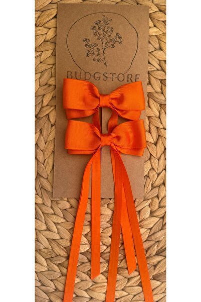 2-Piece Orange Ribbon Buckle Set New Year School Party April 23