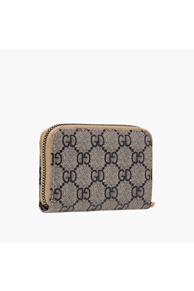 SASHA Textured Wallet with Zip Closure