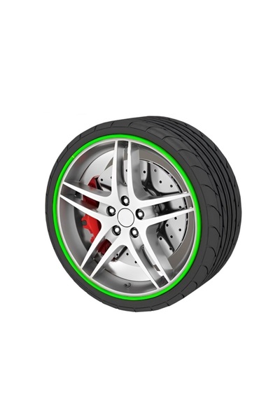 Lumi LUXURY Set of 4 wheel protectors / rim rings - Green