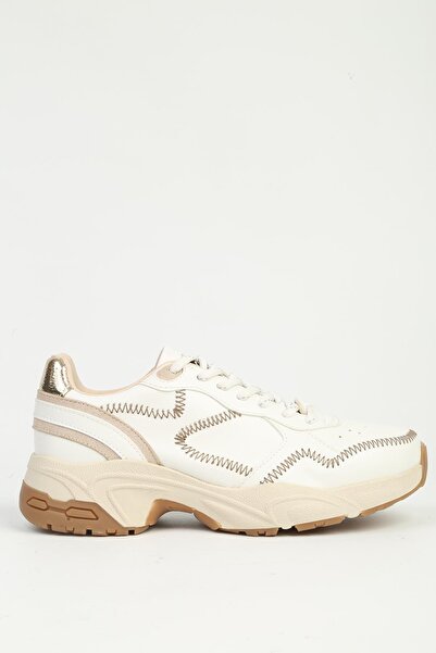 Pierre Cardin Women's White Sneaker Pc-55075