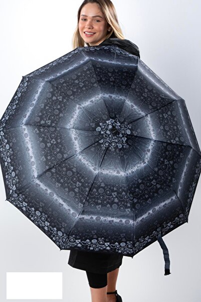 newdaki Kırmızı - Siyah Desenli Premium Seri 10 Telli Ahşap Saplı Tam Otomati...