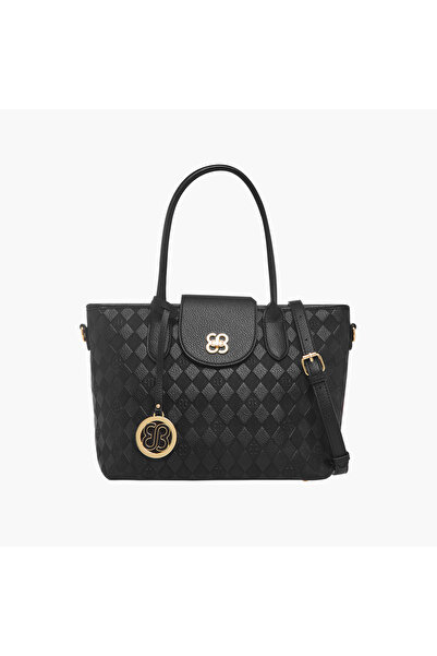 Bessie London حقيبة حمل مبطنة بمقابض مزدوجة