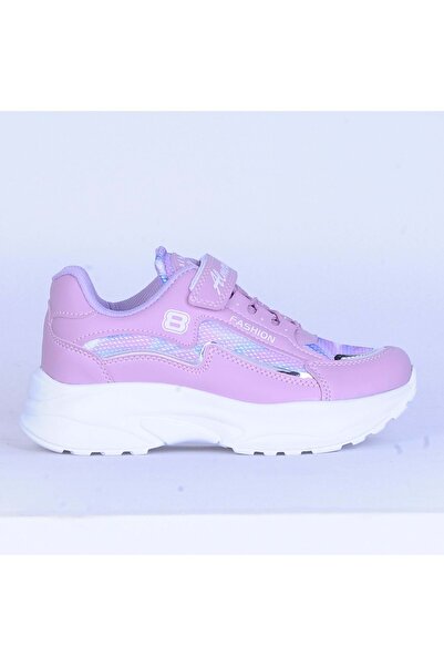 moda ayakkabım Pantofi de modă 5020 Liliac-Alb Pantofi sport pentru fete