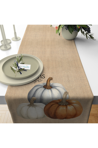 Evmila Sonbahar Desenli Runner Modeli