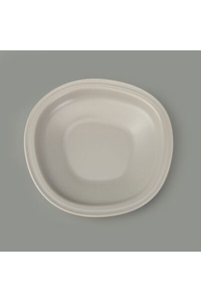 Evidea Kitchen Bloom Çukur Yemek Tabağı - Gri - 23 cm