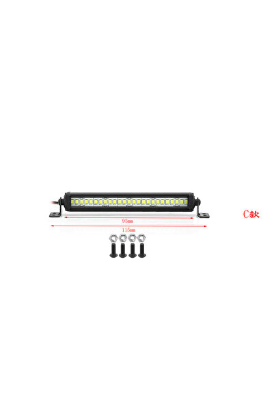Choice 95MM 55/75/95/115/135/215mm LED Light Bar Roof Lamp Lights for Axial SCX10 90046 Traxxas TRX4 Slash