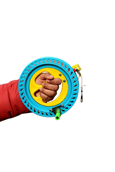 Choice بكرة خيط طائرة ورقية خارجية بطول 18 سم مع مقبض سلكي بطول 200 متر، عجلة...