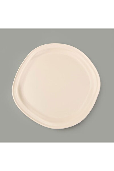 Evidea Kitchen Bloom Servis Tabağı - Krem - 29 cm