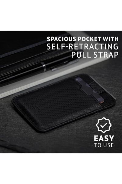 Vaultskin Mens RFID Blocking Slim Leather Card Wallet - CHELSEA Minimalist Front Pocket Cardholder