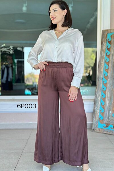 İnce Topuk Prive Series Satin Pants 6P003