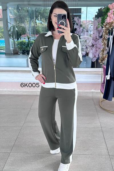 İnce Topuk Cep Aksesuarlı Modal Takım 6k005