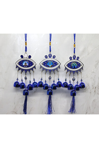 URZ GRUP Metal Evil Eye Bead Bell Model 4