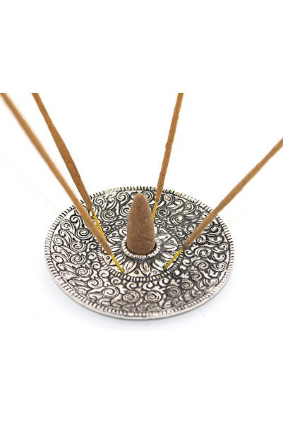 URZ GRUP Metal Round Incense Burner Model 3