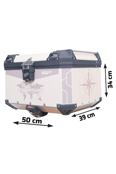GP KOMPOZİT DSN02 Universal 45 lt Desenli Alüminyum Motosiklet Çantası
