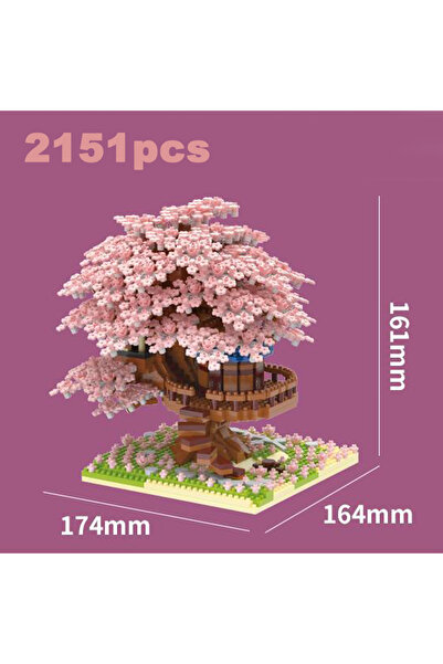 Choice3 مجموعة بناء قطار بيت الشجرة الوردي الكبير القابل للتلوين، يمكنك صنعه ...