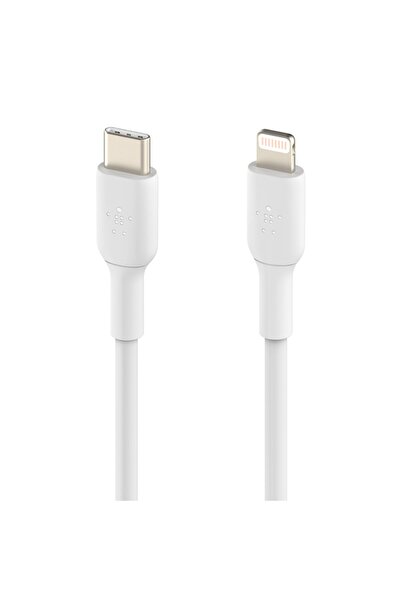 Belkin كابل Lightning TO Type-C، 1 متر، أبيض، CAA003bt1MWH