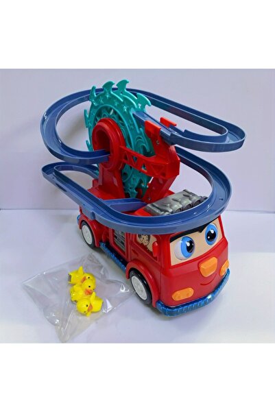 Choice سيارة إطفاء (3 بطات) لعبة زحليقة سيارة إطفاء للأطفال الصغار، مجموعة أل...