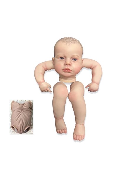 Choice دمية طفل حديث الولادة من Awake Loulou ناعمة الملمس، مقاس 48 سم، بيضاء،...