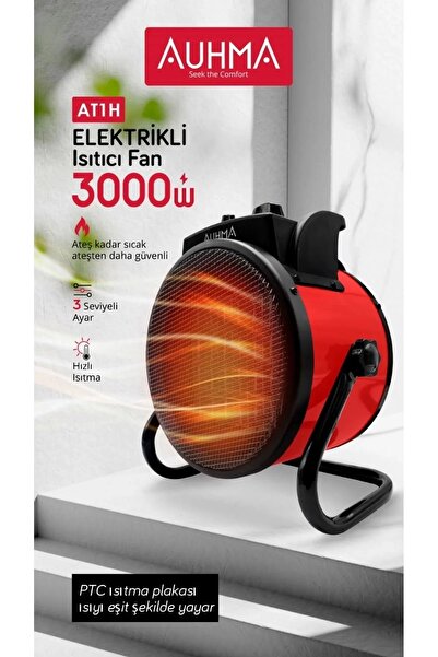 shopwave Ultra Güçlü 3000 Watt Taşınabilir Elektrikli Portatif Isıtıcı Soba Sıcak Ha Üfleyen Fan Radyatör