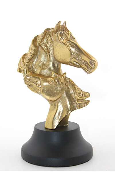 URZ GRUP Brass Horse Bust