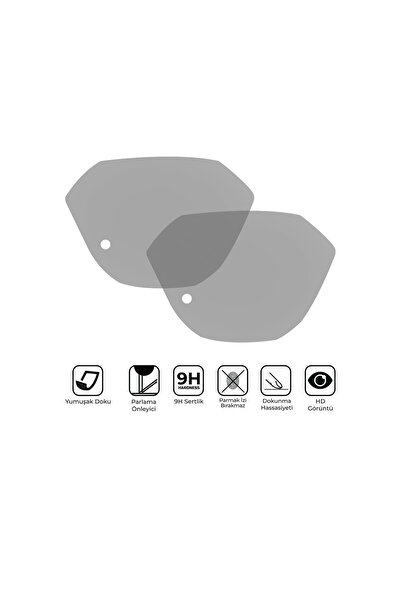 GP KOMPOZİT Honda Activa 2023-2024 Uyumlu Motosiklet Ekran Koruyucu Şeffaf