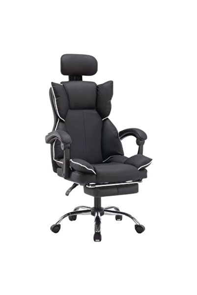 OEM Scaun de birou reglabil cu spătar și tetieră ergonomice, negru