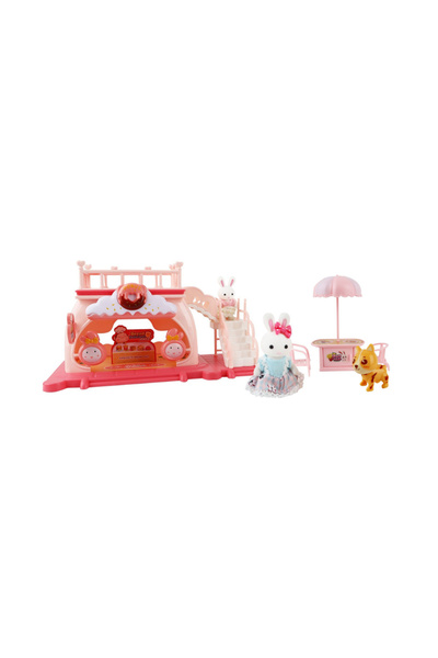 Feyza Oyuncak Mini Rabbit Family Candy and Ice Cream Shop Play Set - Mr. Dreamy