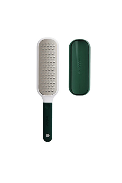 Trebonn Grate + Collect 1423100 Grater with Container, Soft Handle, Stainless Steel, Green/White