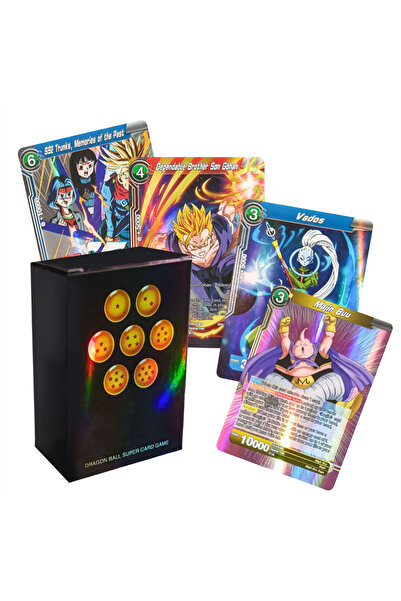 BANDAI صندوق واحد يحتوي على 50 قطعة من بطاقات دراغون بول اللامعة من سلسلة سون...