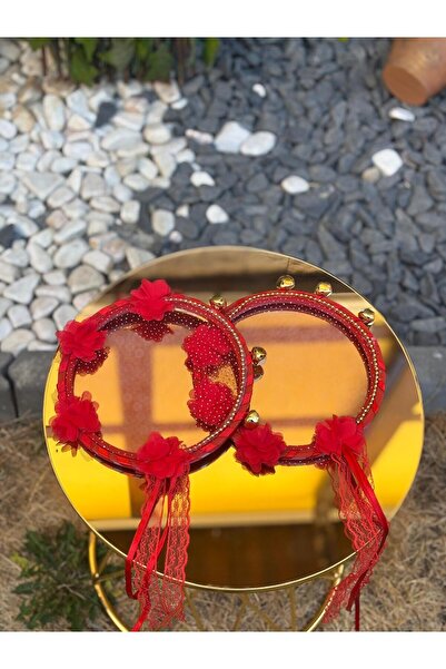 GÜRLEK TEKSTİL Kırmızı Kına Geceleri Için El Işi Dikme Gelin, Nedime,defi (TE...