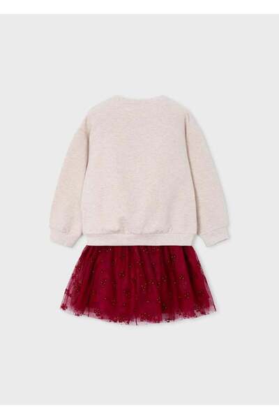 MAYORAL Girl's Skirt Suit 4-8 Years Old Red