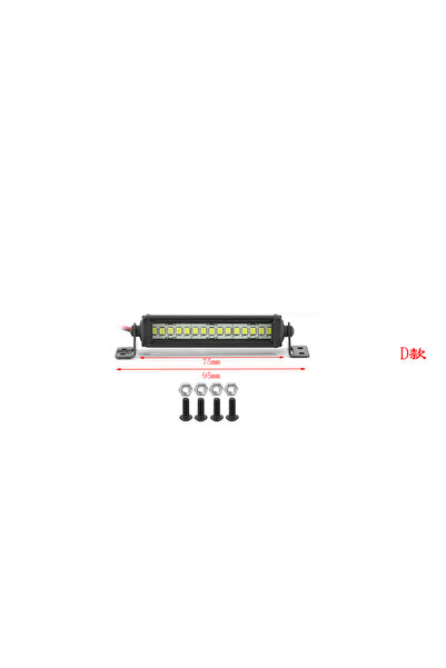 Choice 75MM 55/75/95/115/135/215mm LED Light Bar Roof Lamp Lights for Axial SCX10 90046 Traxxas TRX4 Slash