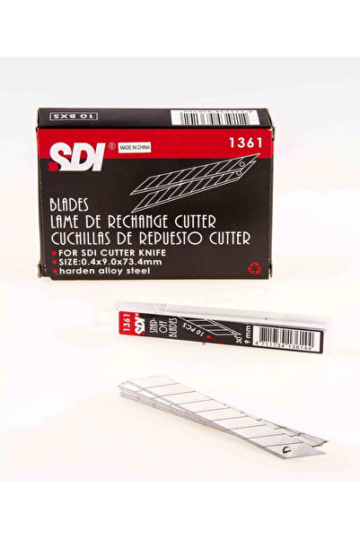 supertrend SDI 30 Derece Açılı Dar Maket Bıçağı Yedeği 9 mm 100'lü Paket