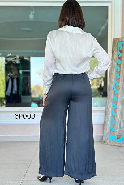 İnce Topuk Prive Series Satin Pants 6P003