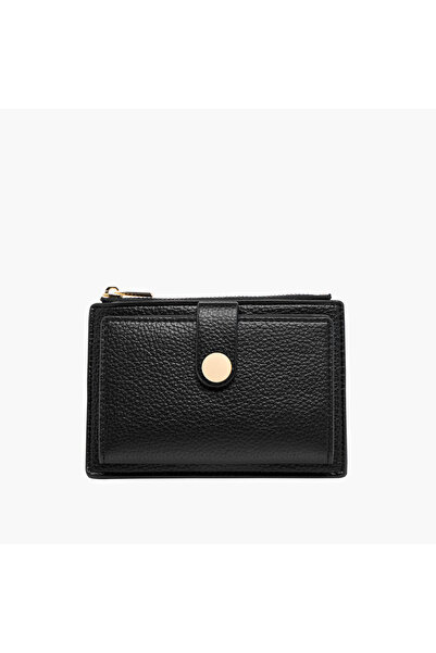 SASHA Textured Cardholder with Zip Closure
