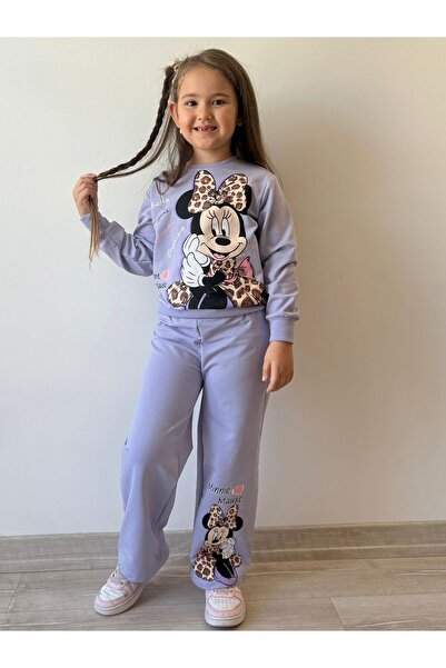 Yağmur Giyim PJK2İ Детски комплект с мотив на Мини Маус, с широки крачоли, 2 ...
