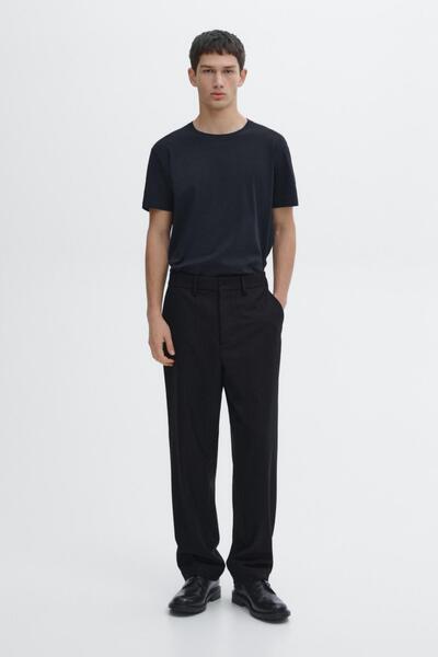 Massimo Dutti %100 merserize pamuklu t-shirt