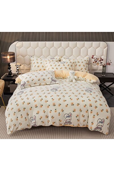 JOJO HOME Cocolino Double Bed Linen, 4 pieces, with ELASTIC, Bunny